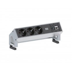 Mediaport Bachmann Desk2 - 3x 230V + RJ45 + USB