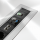 Mediaport obrotowy Turn - 2x 230V + 2x RJ45 + 2x USB + VGA + Mini Jack