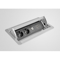 Mediaport AH Meyer Axial Comfort - 2x 230V + RJ45 + 2x USB
