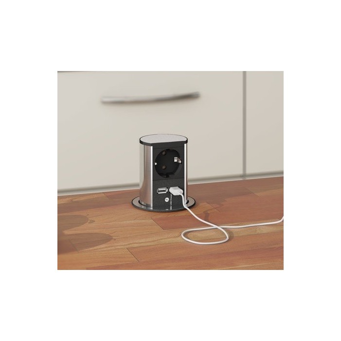 Bachmann Elevator - gniazdo blatowe z ładowarką USB