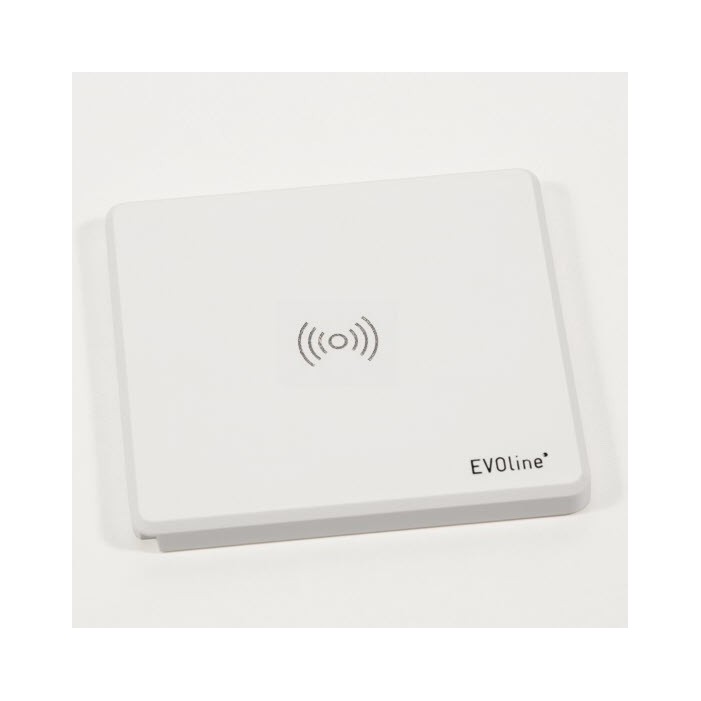 Evoline Square80 Wireless Charger White 1 x 230V, 1 x USB charger, 1 x RJ45 CAT6