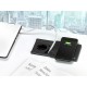 Evoline Square80 Wireless Charger STAL INOX 1 x 230V, 1 x USB charger, 1 x RJ45 CAT6 pull cable