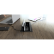 Mediaport INTEGRA LOGIC - 2x230V, 2xRJ45 kat.6, podwójna ładowarka USB, czarny 